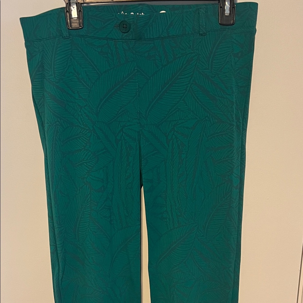 Betabrand Green Straight Leg Pants